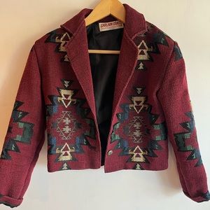 Vintage crop blazer
